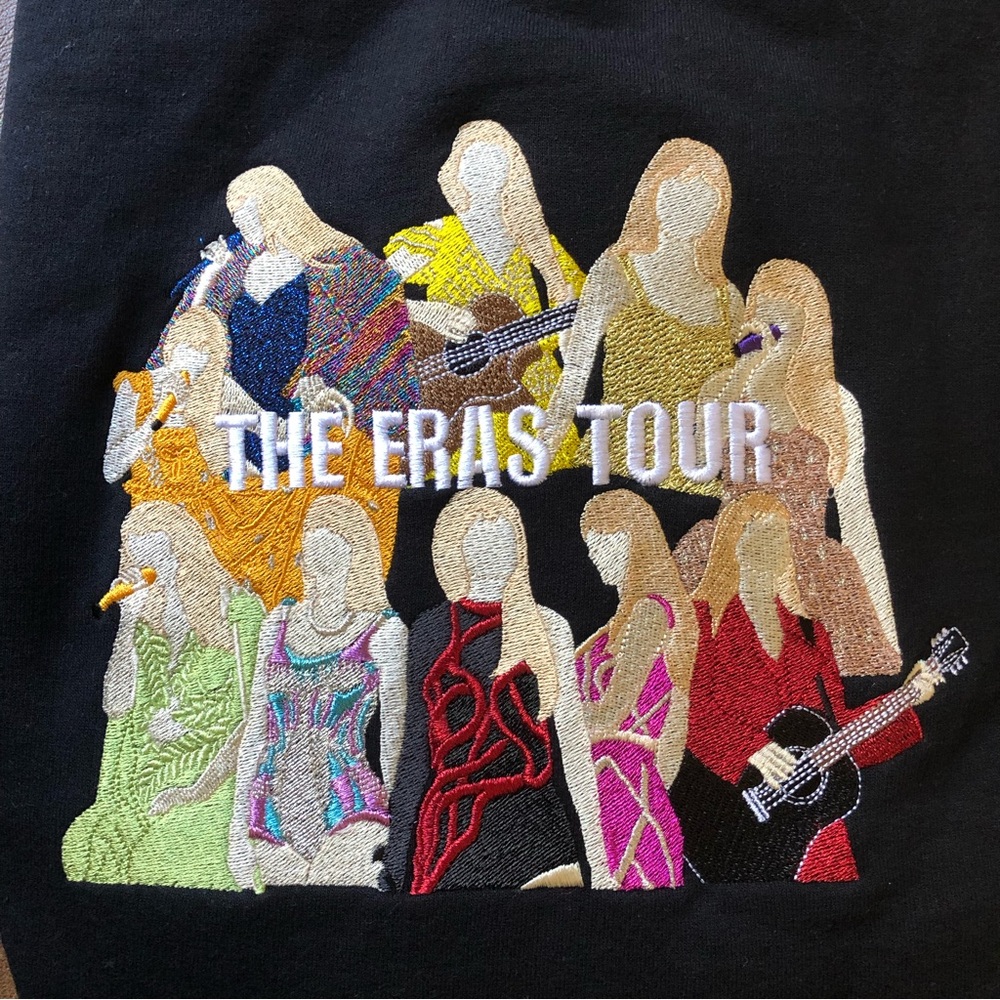 NEW Taylor Swift The Eras Tour Embroidered Sweatshirt XL